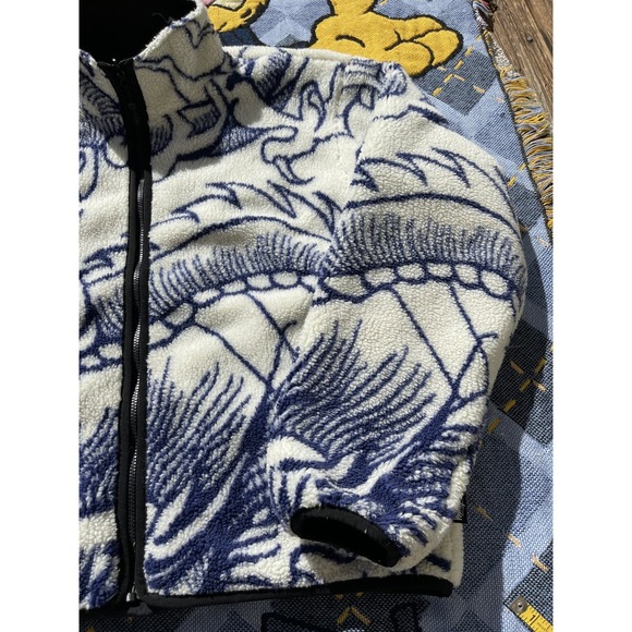 Stussy Dragon Sherpa Natural XL(Reversible) - Picture 3 of 10